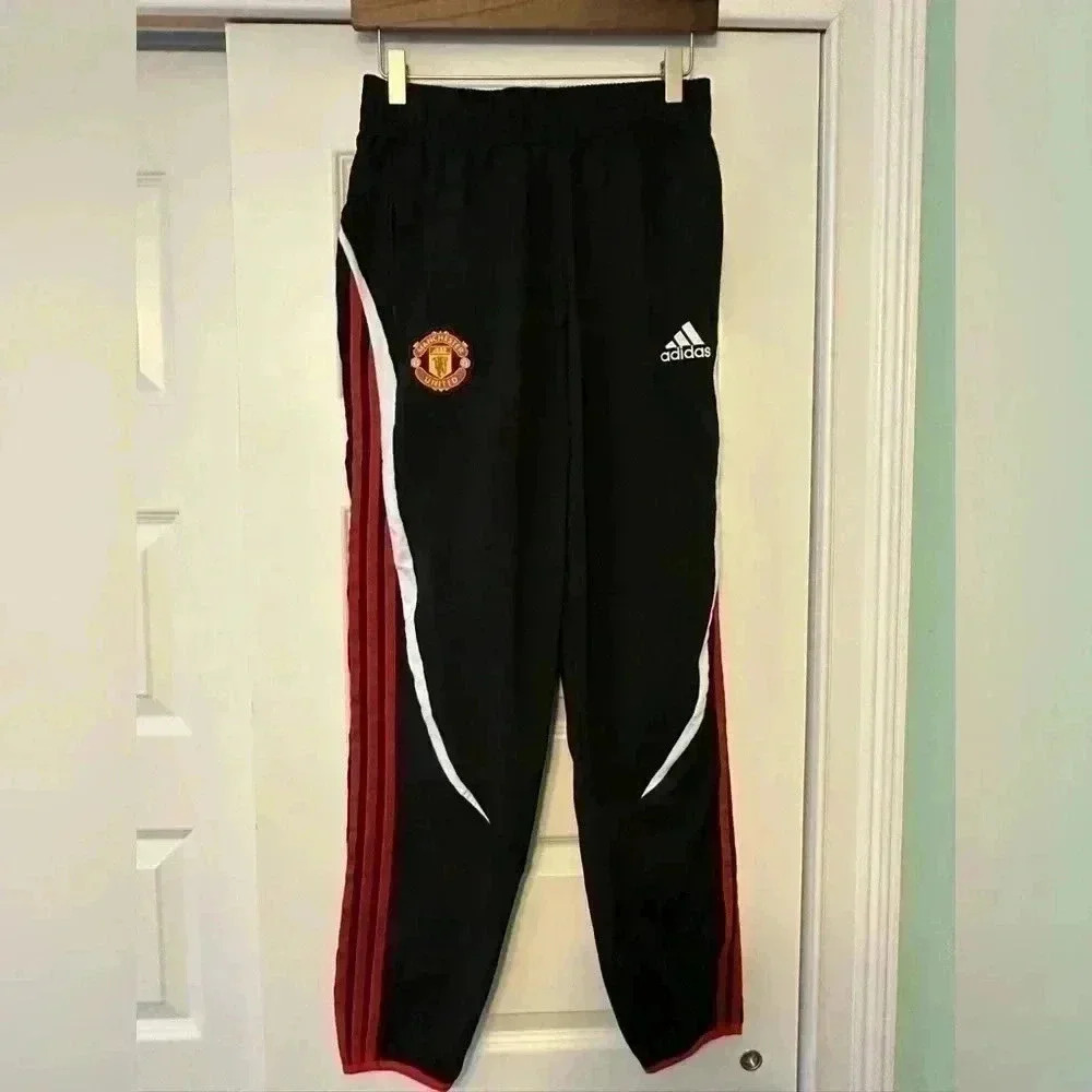 Manchester United Pants Teamgeist Mens Soccer Football H64068 Adidas Size S EUC!